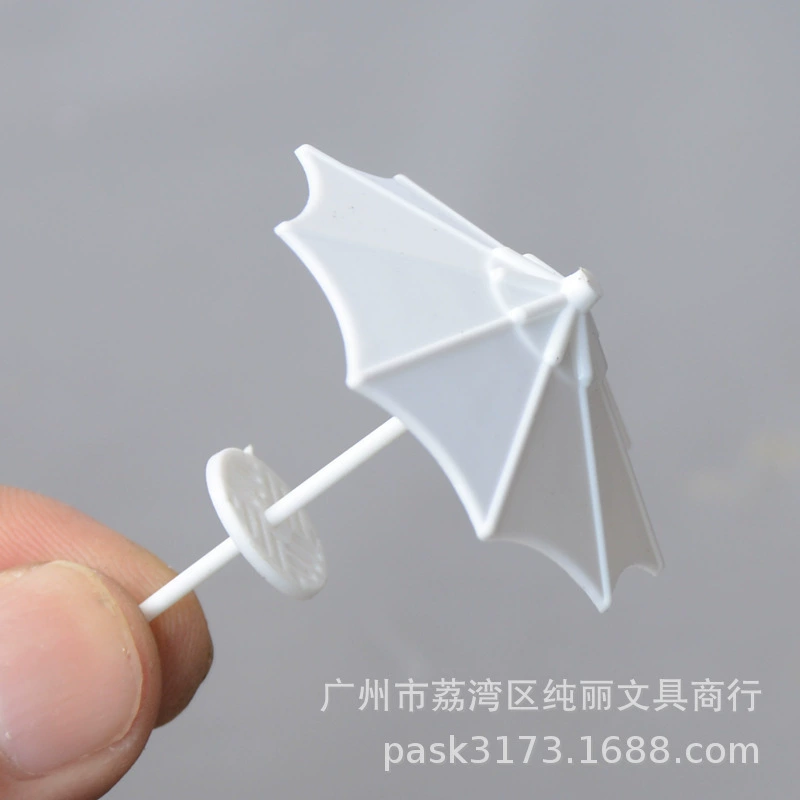 Small umbrella solar-powered, beach resin decor, DIY