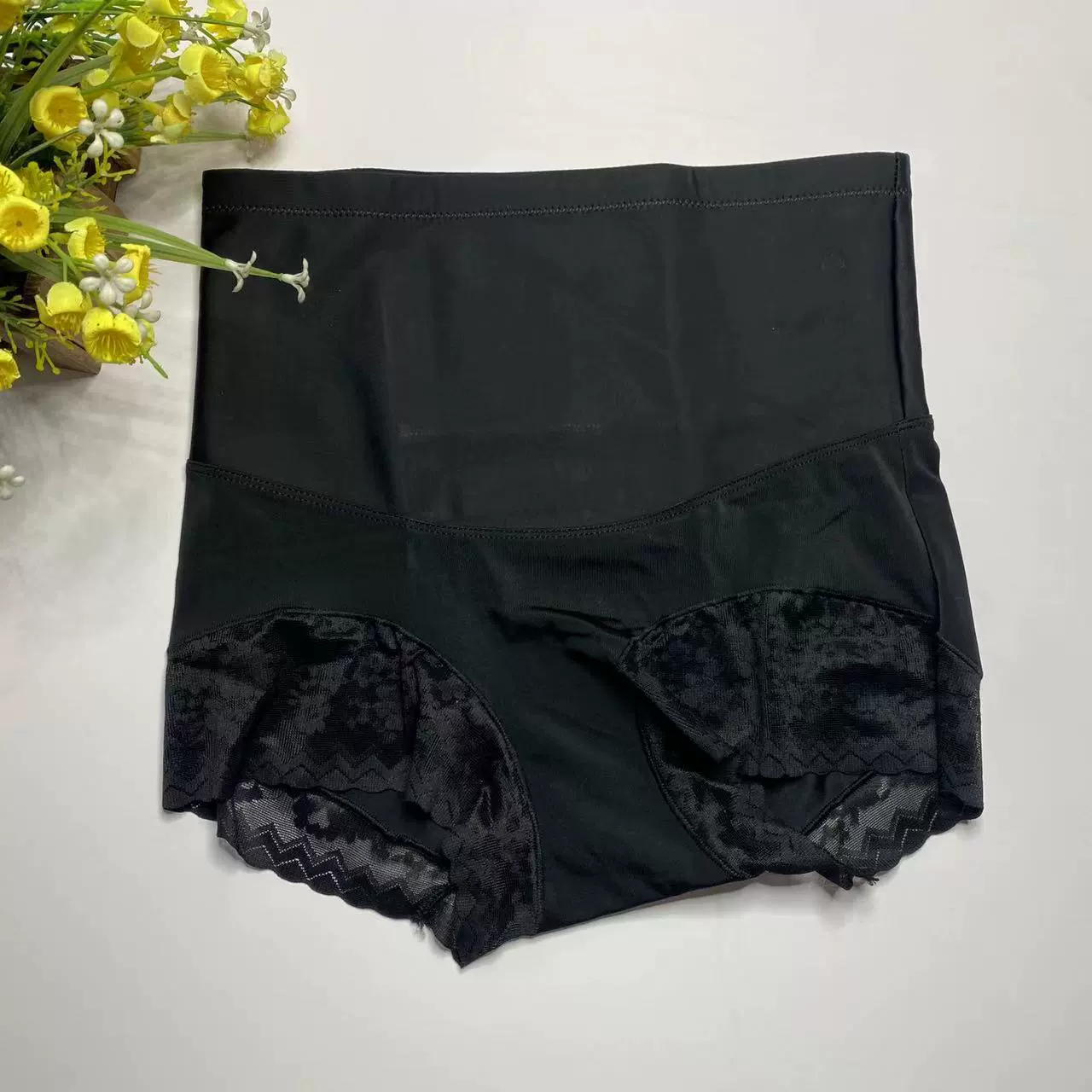 古妃 Brace, цветные брюки, пояс из ленты, кружевное белье для коррекции формы бёдер, дышащее защитное нижнее белье, брюки, высокая талия