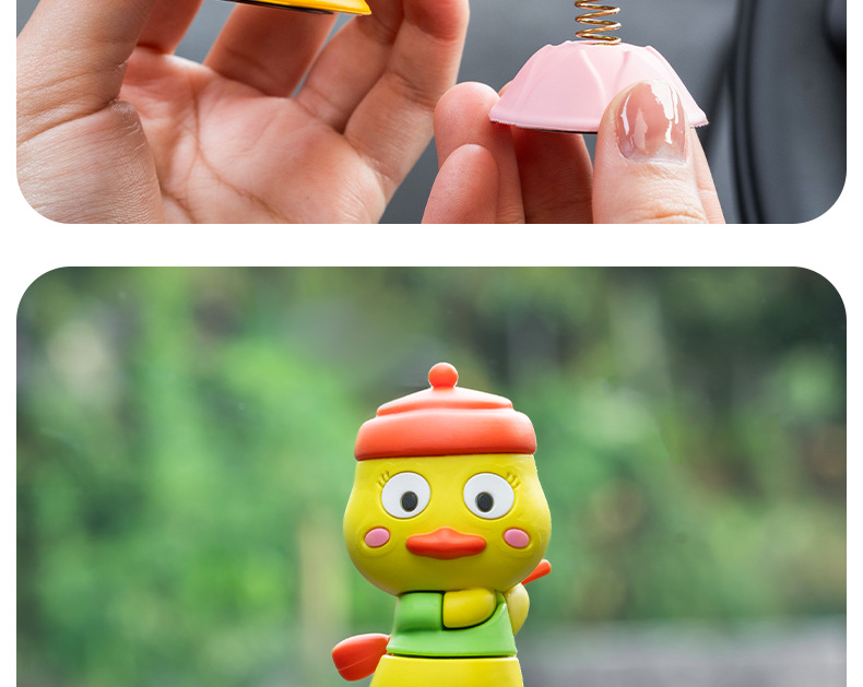 Car Dashboard Spring Doll Cartoon Ornaments Dashboard Skateboard Bear Car Ornaments Car Interior Accessories