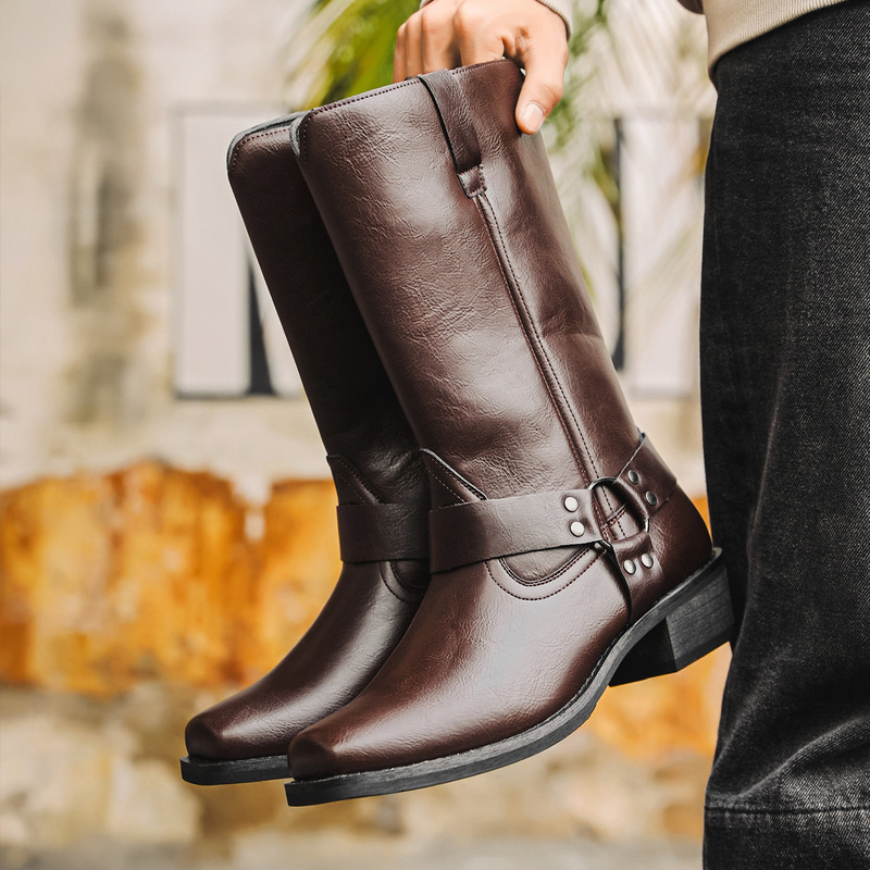 1031 Amazon AliExpress Independent Site Foreign Trade New European and American Men's Long Boots Men's Boots Shipped in Bag Packaging 1031 Amazon AliExpress Independent Site Foreign Trade New European and American Men's Long Boots Men's Boots Shipped in Bag Packaging