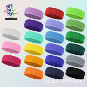 定制瑜伽舞蹈毛巾头带发带运动跑步健身房绑带吸汗保暖擦汗带套装