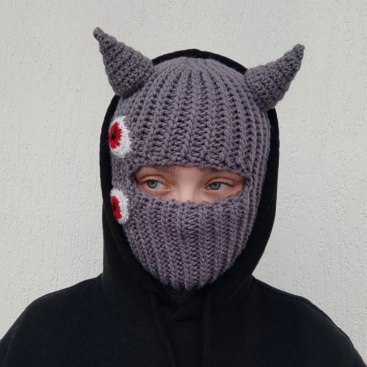 Devil Horn Balaclava Image 1