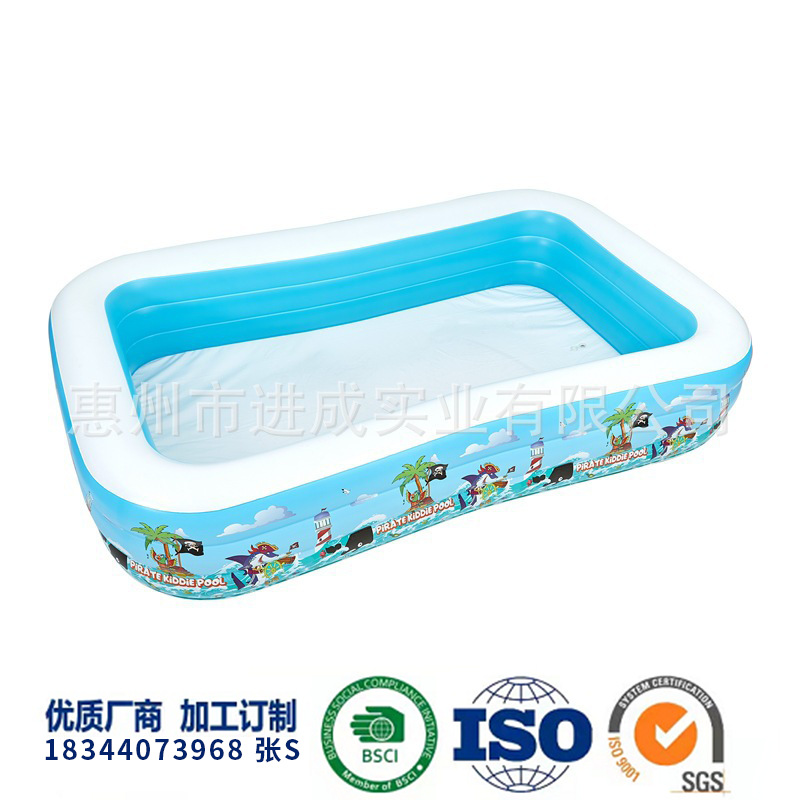 Inflatable summer rectangular swimming pool PVC
