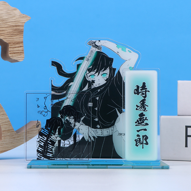 Custom acrylic multi-insert display stands, multi-layer combination human-shaped ornaments, 2D fan merchandise, custom-made assembled display stands