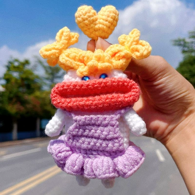 Car key bag — Cute Cartoon Key Case - 14cmx22cm-purple-girl