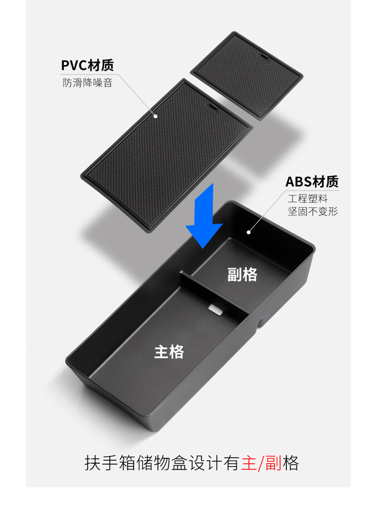 Suitable for 25-26 Models of Changan Cs75Plus Fourth-Generation Armrest Box Storage Box Center Console Storage Box Accessories