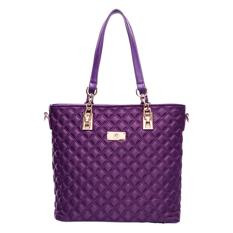 Bolso de mujer 2022 nuevo conjunto de varias piezas bolso de mujer hilo de bordado de nylon Bolso de mujer de seis piezas a cuadros