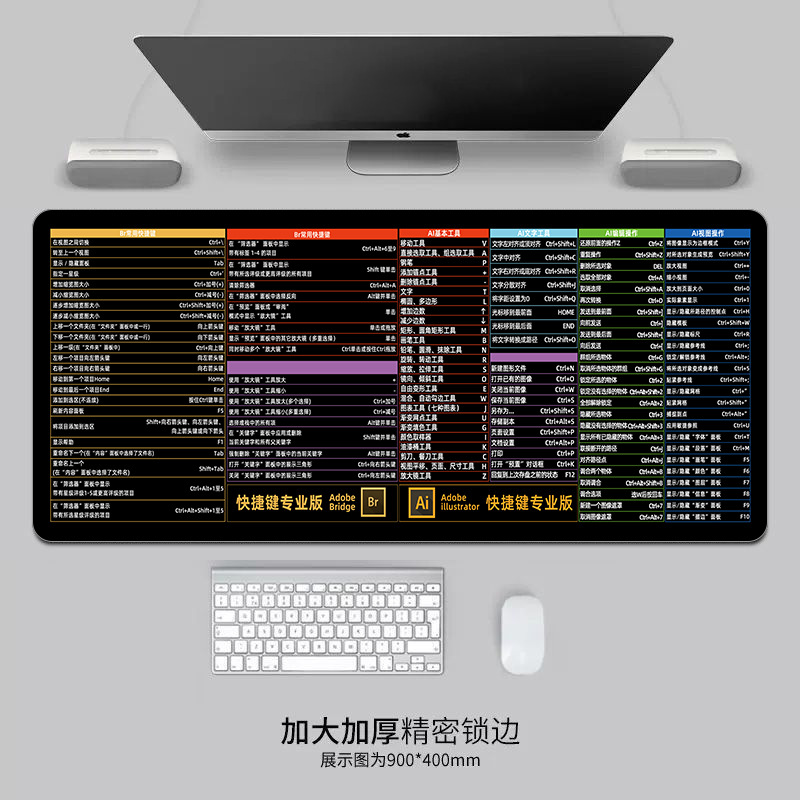 Teclado de acceso directo para juegos de oficina de gran tamaño para macOS / Excel / Office / PS