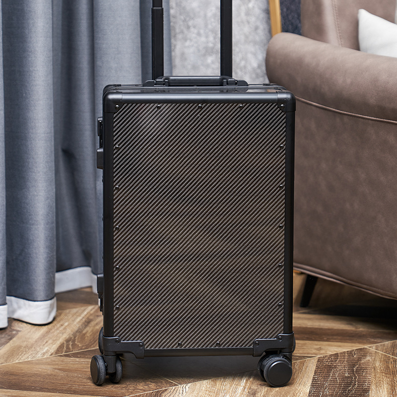 Full carbon fiber 20 luggage new business trolley case universal wheel strong and durable 24 inch suitcase hard case 26