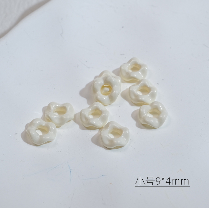 小号烤漆波浪叠叠乐花边穿绳包挂亚克力手机链条手链diy饰品配件|undefined