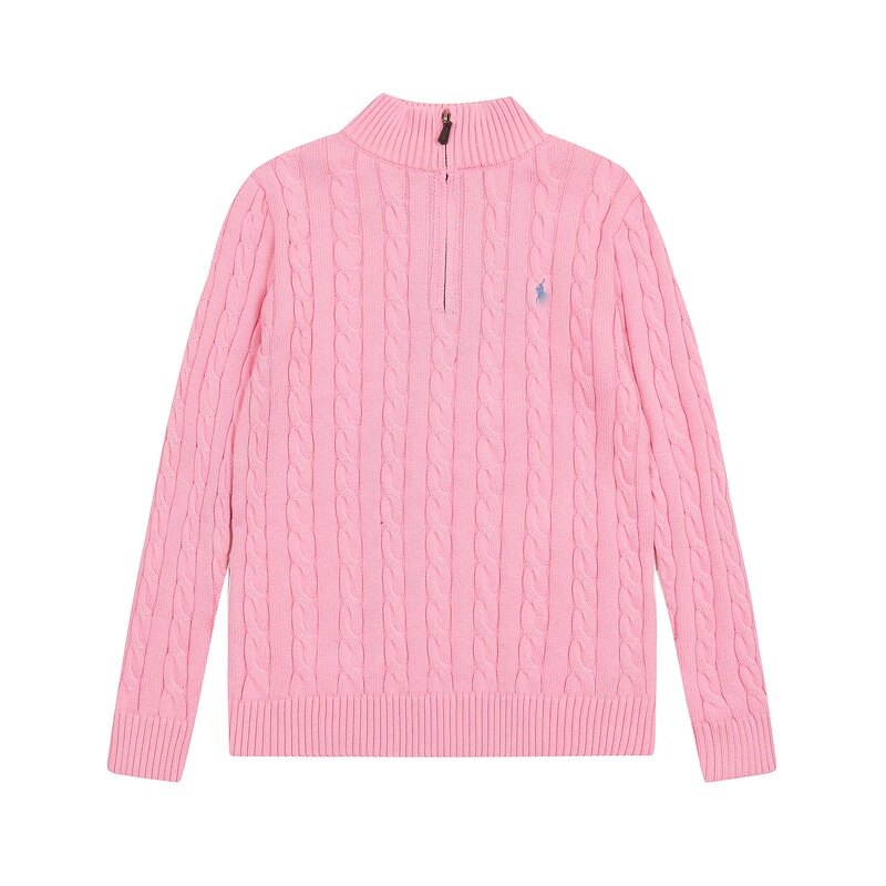 Scan the QR code to purchase the Ralph Lauren logo half-high collar zip-up knit sweater for women, men, and couples Scan the QR code to purchase the Ralph Lauren logo half-high collar zip-up knit sweater for women, men, and couples