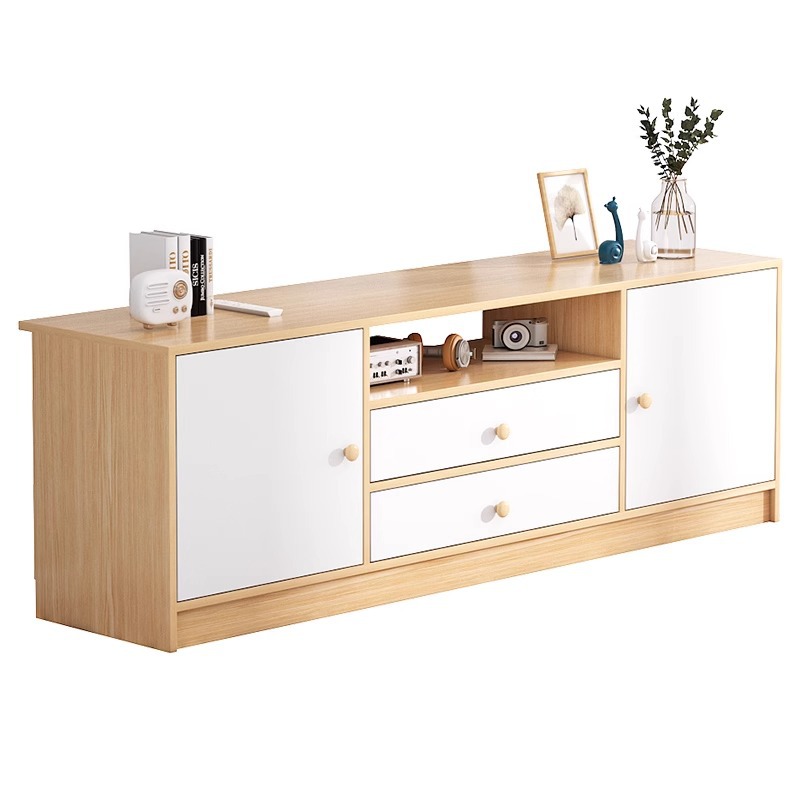 Gabinete de televisión simple y moderno de alta calidad sala de estar almacenamiento doméstico almacenamiento en un pequeño dormitorio gabinete de televisión de piso