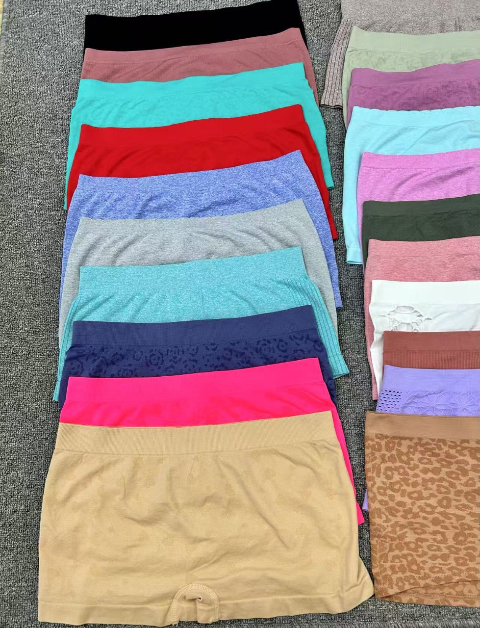 U0240 # mezcla de nuevos pantalones de mujer sin marcas de cintura media sensación de piel fresca pantalones de corte