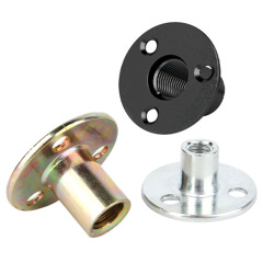 亜铅メッキ3穴ナットナットナット鉄板ナット家具クランプロックナットソファ脚ロックM6M8M10M12
