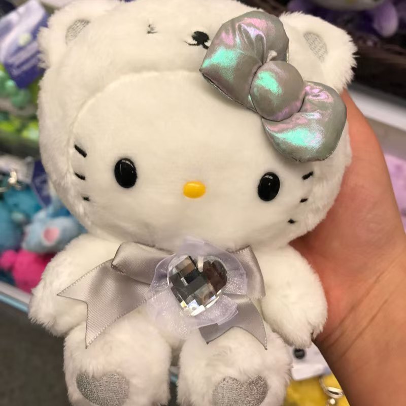 美版sanrio新款Hellokitty小挂件凯迪猫12月份毛绒玩具挂饰礼品|undefined