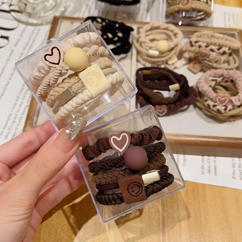 Meilade línea de cabello de color para mujeres 2025 nuevo cabello de caballo de cola de caballo multifuncional correa de goma duradera de alta calidad cabello de niños