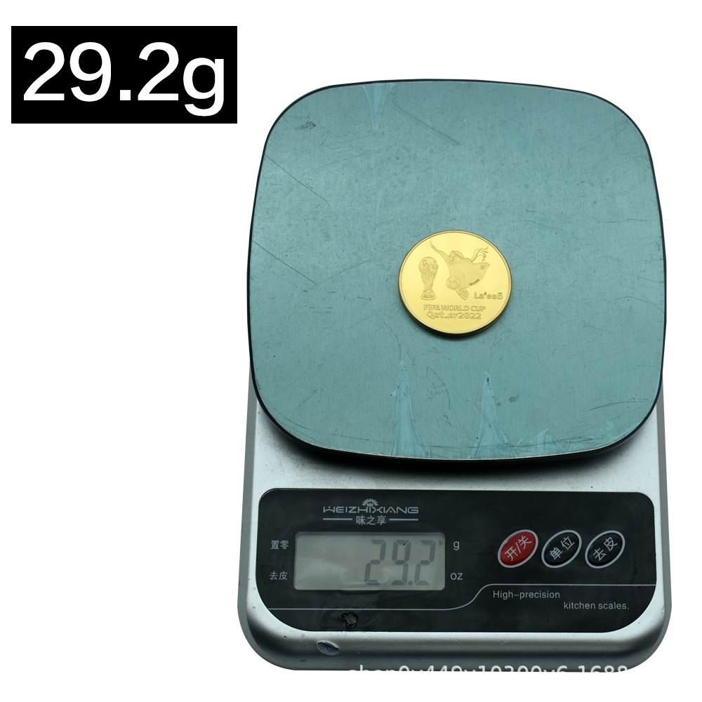 Monedas conmemorativas de la Copa del Mundo de Qatar 2022 32 estilos Monedas por mayor de varios países Colección de fans de fútbol