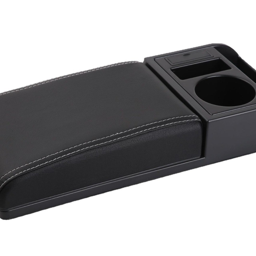 Cubierta de los apoyabrazos universal del coche caja de almacenamiento multifuncional cubierta de aumento de altura almohadilla de control central caja de los apoyabrazos instalación universal
