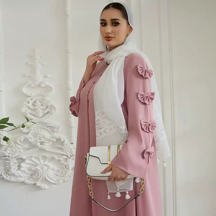 abaya穆斯林女装中东服饰民族风长袍阿拉伯宽松连衣裙迪拜长裙