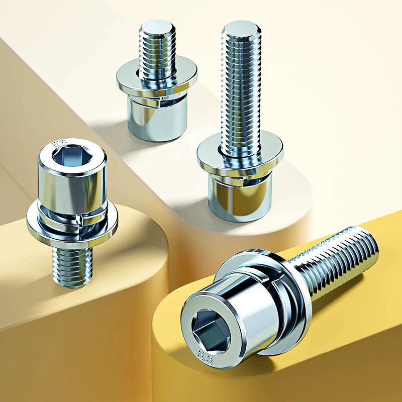 8. 8-уровневая шестигранная тройная комбинированная винт оцинкованная цилиндрическая головка с плоской накладкой винт M3M4M5M6M8M8M10