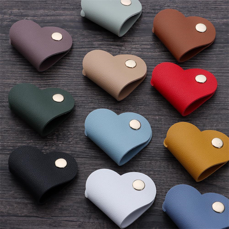 Spot love leather winding wound data cable hub leather buckle band…