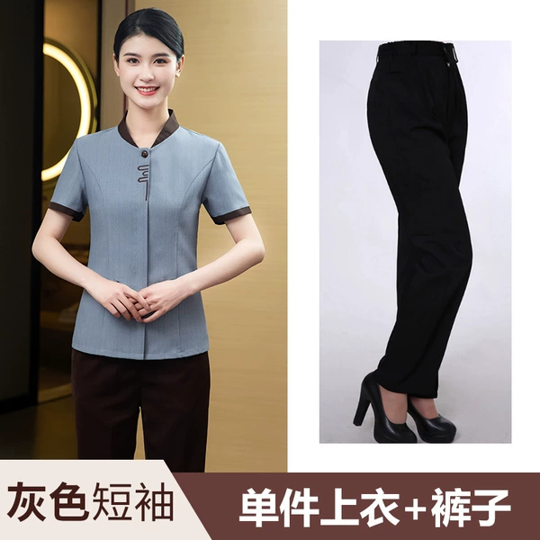 Gray single top (short sleeves) + pants