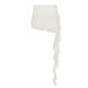 European and American Cross-border Holiday Style Niche Design Irregular Ruffled Mesh Stitching Solid Color Low Waist Skirt 2025