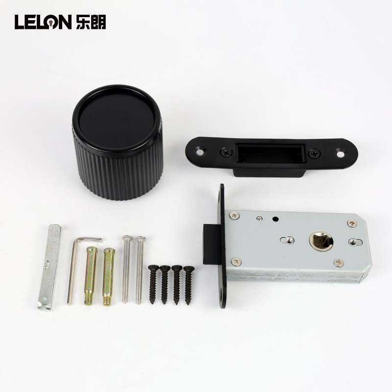 Cerradura de puerta invisible minimalista italiana personalizada cerradura esférica unilateral con llave de emergencia puerta de madera dormitorio cerradura oculta cerradura oculta