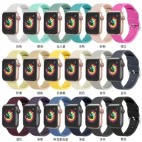 Применение браслета Apple Band 8 поколения Ultra/SE силиконовый монохромный ремешок для iWatch оптовая продажа