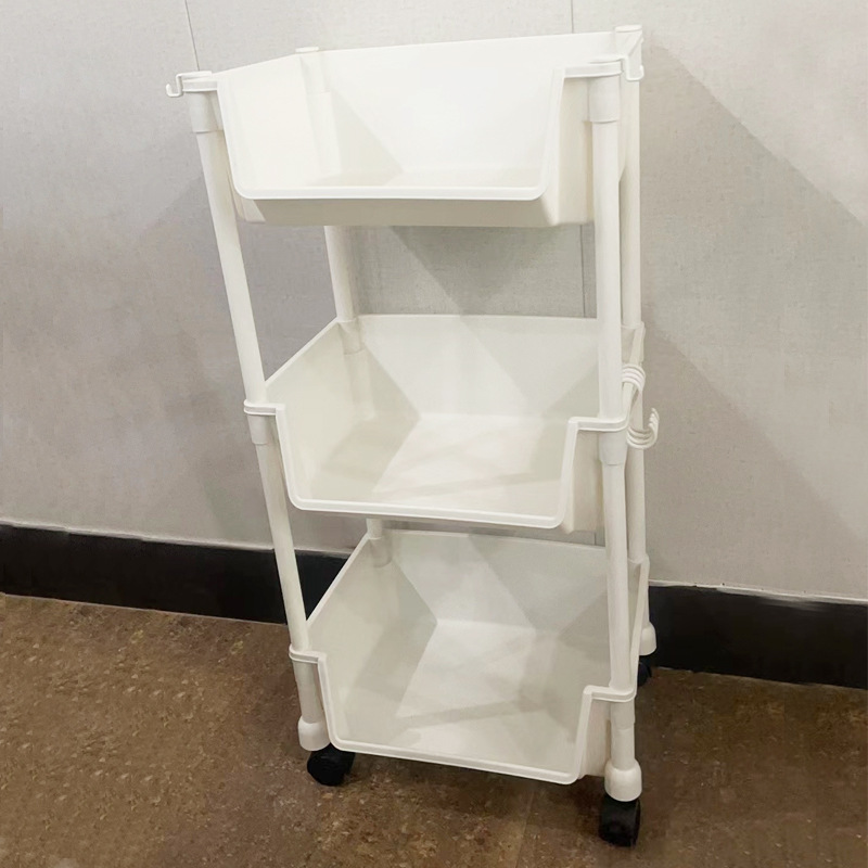 Periódico rack al por mayor snack sundries libro rack salón estudio cocina baño móvil casa piso rack de almacenamiento