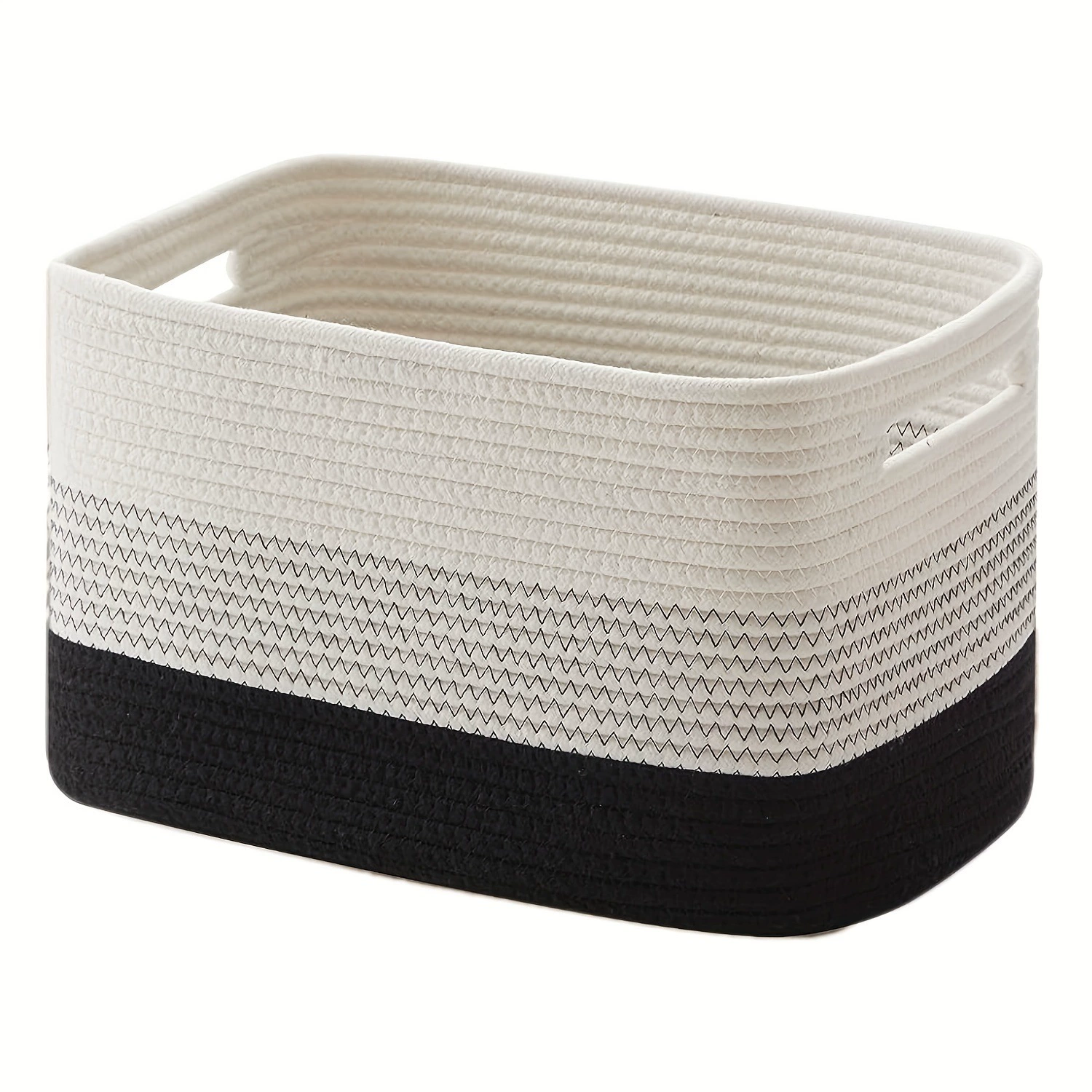 Rectangular storage system, woven square storage basket, laundry basket, toy