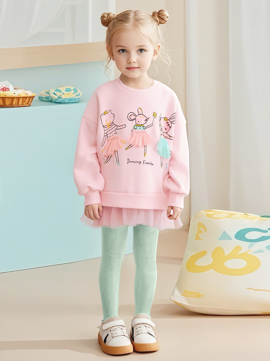 Little Maven otoño nuevo traje para niñas estilo europeo y americano más traje de terciopelo para niños marca de agua traje de tesoro femenino de dibujos animados