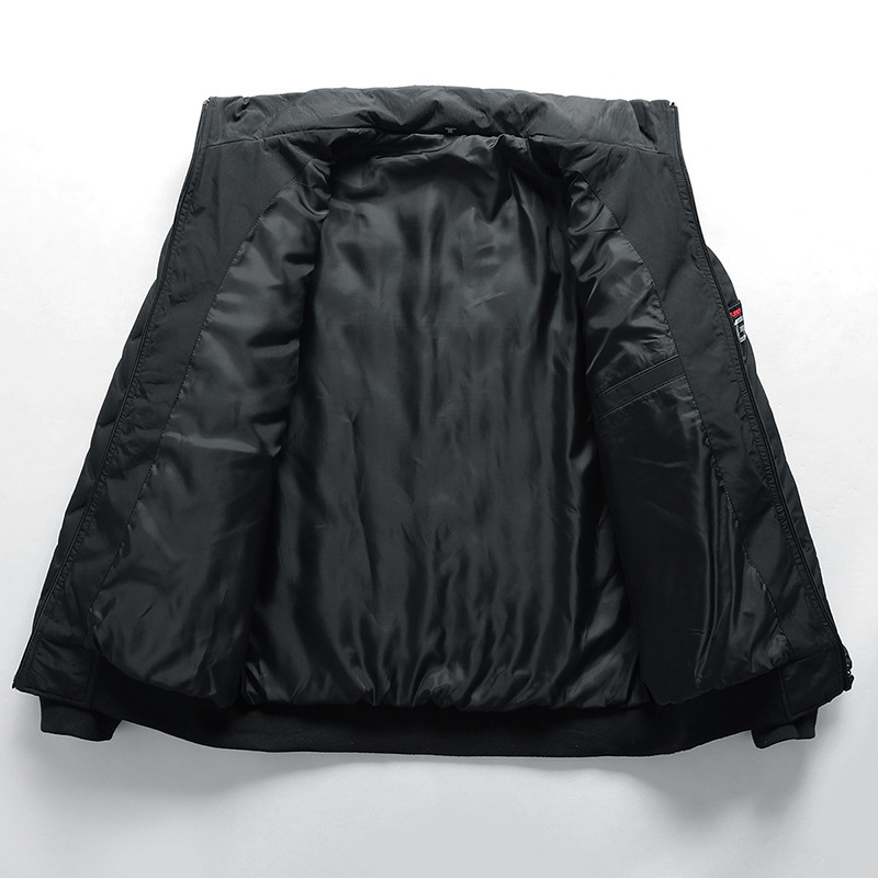 Cross-border men's coat autumn and winter new men's cotton-padded clothes Korean fashion short stand collar light men's cotton-padded jacket manufacturers