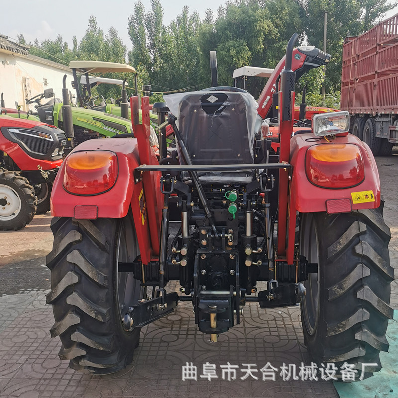 仿东方红设计504万年红拖拉机 打田旋耕 液压翻地耕整 样样能配套