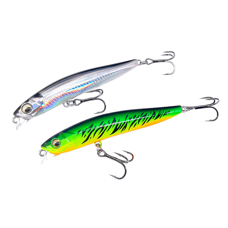 8 Colors Sinking Minnow Fishing Lures Hard Baits Fresh Water Bass Swimbait Tackle Gear