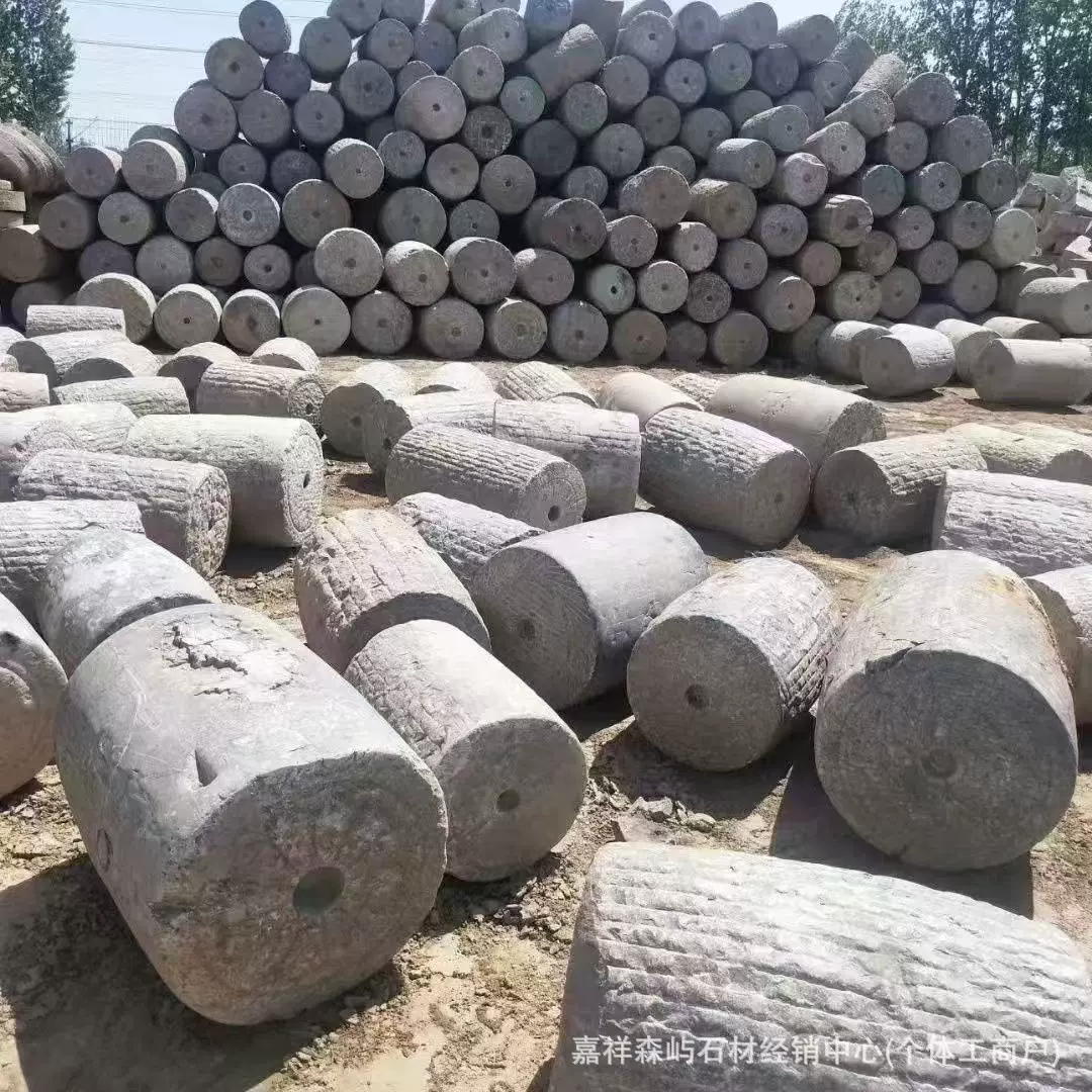 Спотовые старые каменные тарелки Различные спецификации старые каменные живописные места надписи каменные тарелки ностальгические сельскохозяйственные инструменты декоративные каменные колонны каменные резные фигурки