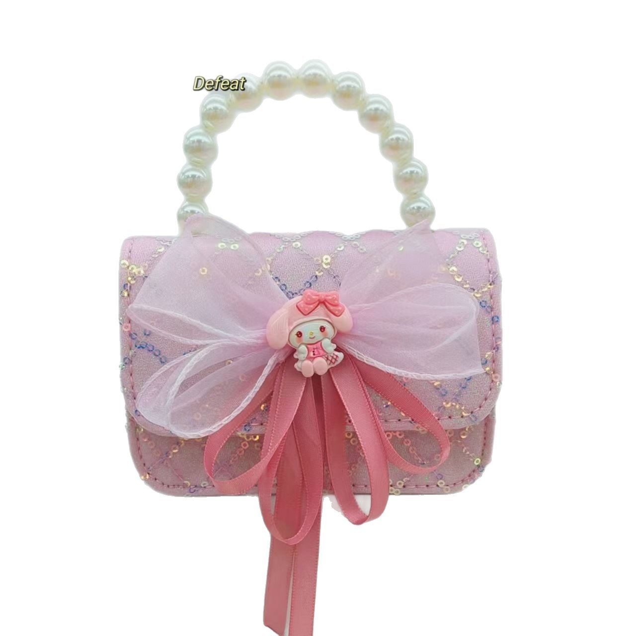 Bolso de perlas bolso de accesorios de cinturón Melody Kullomi bolso de princesa infantil bolso de Año Nuevo para niñas bolso pequeño