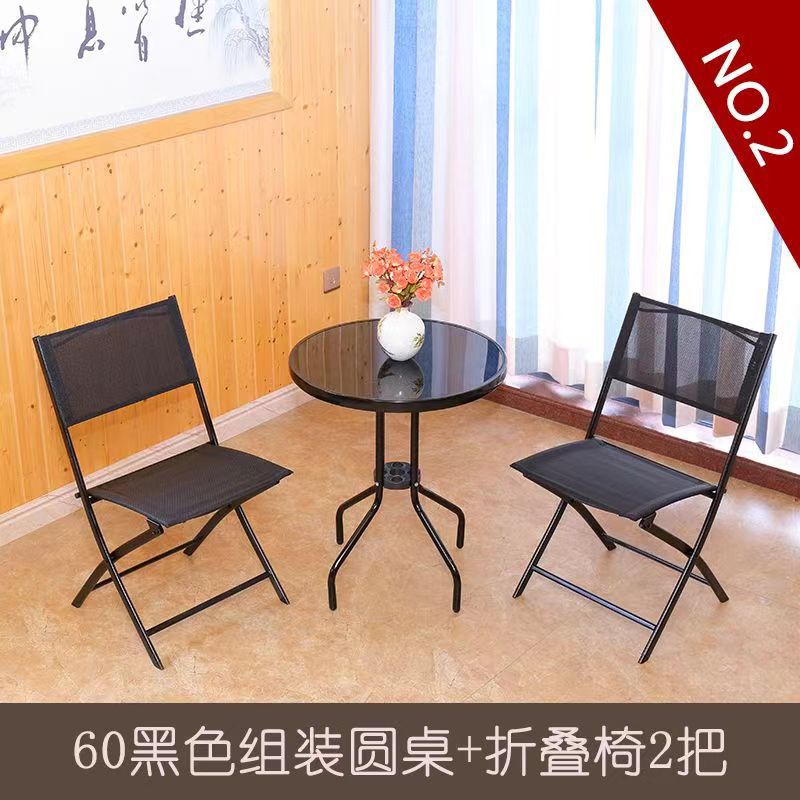 [Silla de tijera] Mesas y sillas plegables para exteriores, puestos portátiles al aire libre, mesas y sillas para el patio del hogar simples de ocio