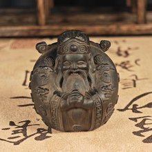 5.5cm印尼达拉干沉香财神爷摆件家居摆饰实木手工工艺品开业礼品