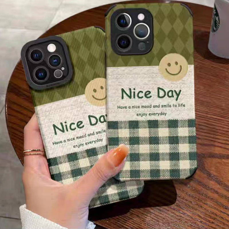 Suitable Samsung A20 phone niche high-end toothpick pattern A53 A32 cute protective case for women_voghion.com
