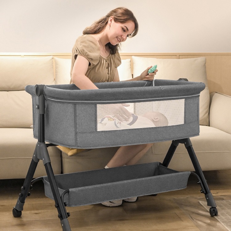 Movable Crib Spliced ​​Large Bed Baby Bed Cradle Bed Foldableable Newborn Multifunctional Portable Bb Bed