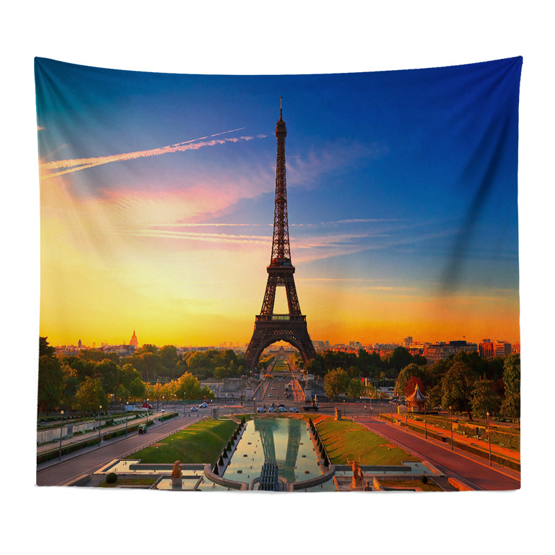 Exportación Comercio exterior Piel de camarones Amazon Fondo tela nórdico paisaje abstracto pintura dormitorio decoración colgante tela entrega de una sola pieza