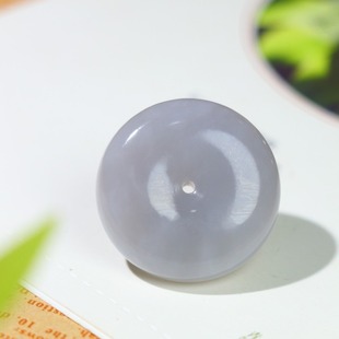 Jin Yu Tang exquisite Hetian jade smoke purple peace buckle jade quality warm and delicate color positive specifications genuine goods guarantee Xinjiang