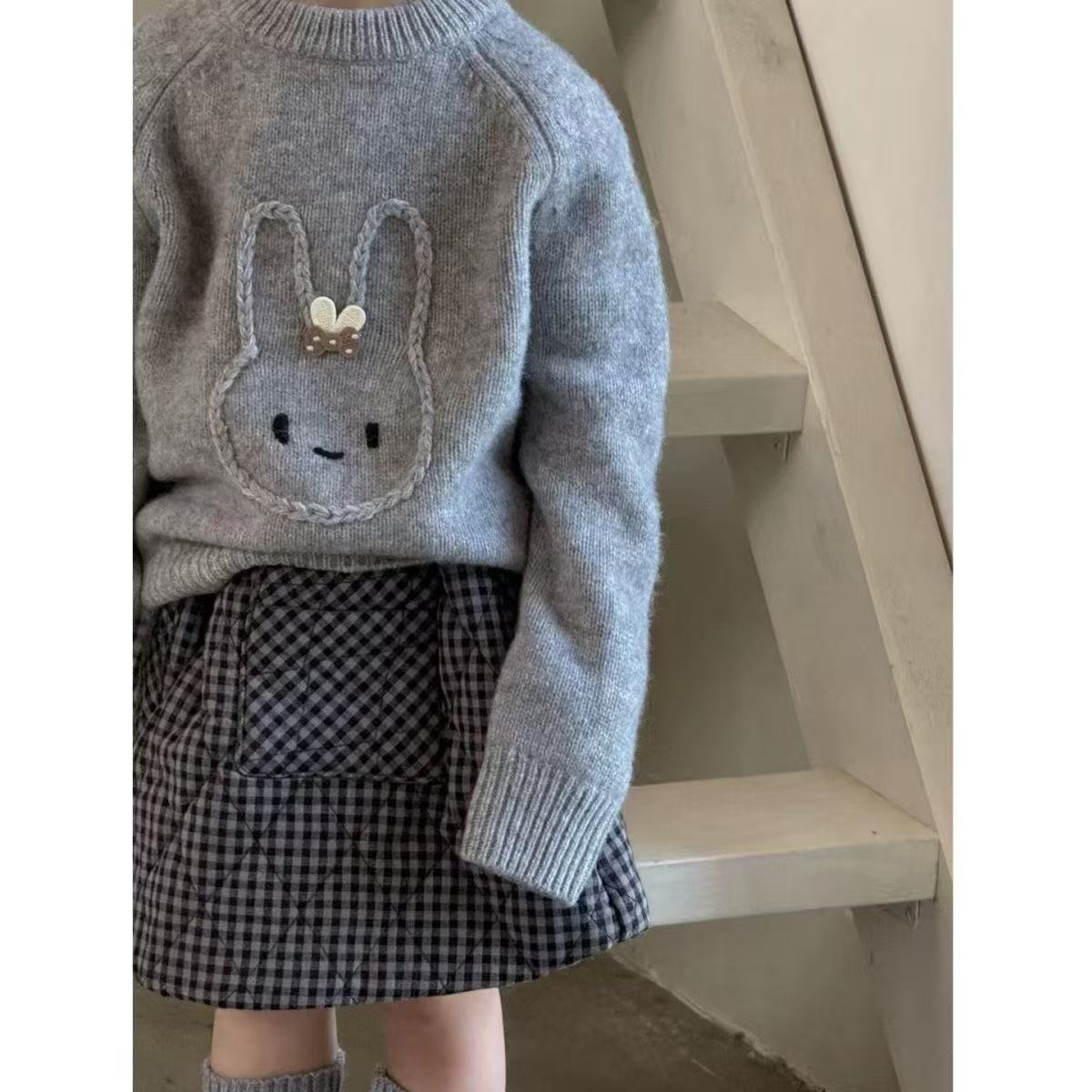 Niñas 25 otoño y invierno retrógrado vestido corto de algodón intercalado para mujeres coreanas estilo extranjero abrigo vestido A vestido