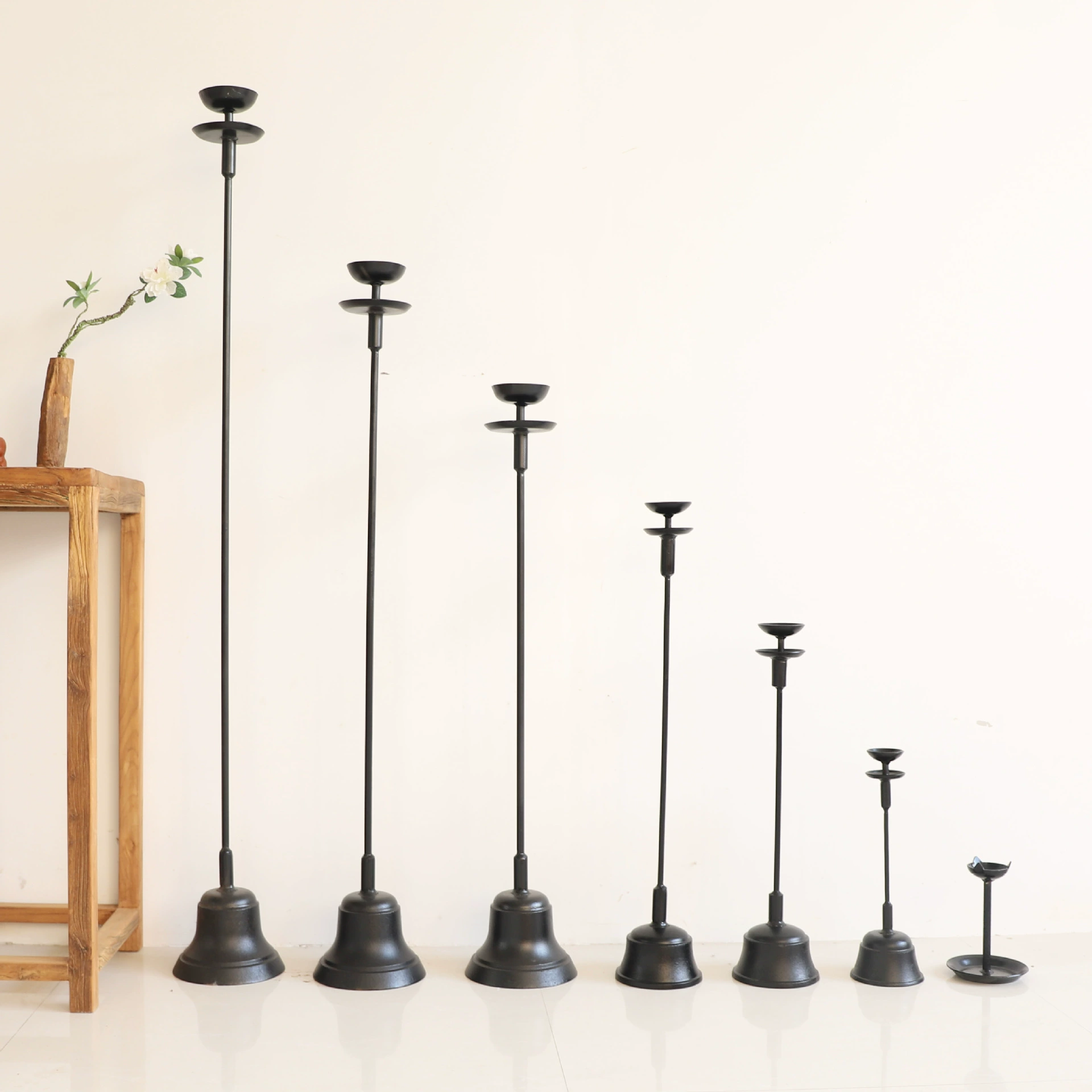 Ретро подсвечник от пола до потолка китайский стиль дзен украшения чугунный подсвечник домашний тихий ветер античный ветер старая железная лампа масляная лампа