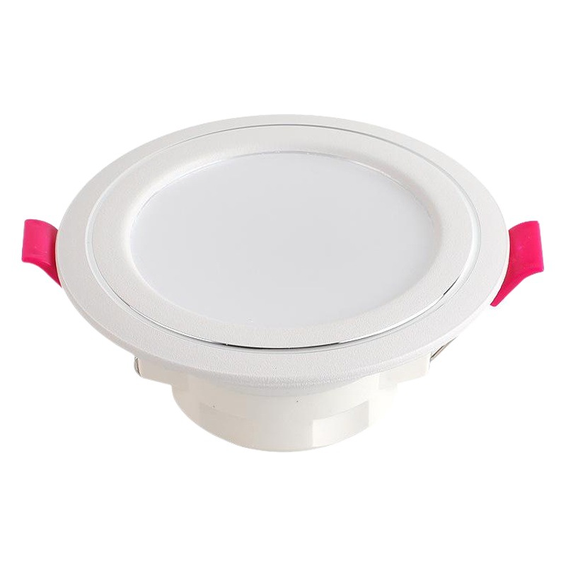 2,5 pulgadas 5W Downlight LED lámpara de techo incrustado 7,5 agujero 8cm Luz de tres colores cambiante agujero lámpara de 4 pulgadas 12W