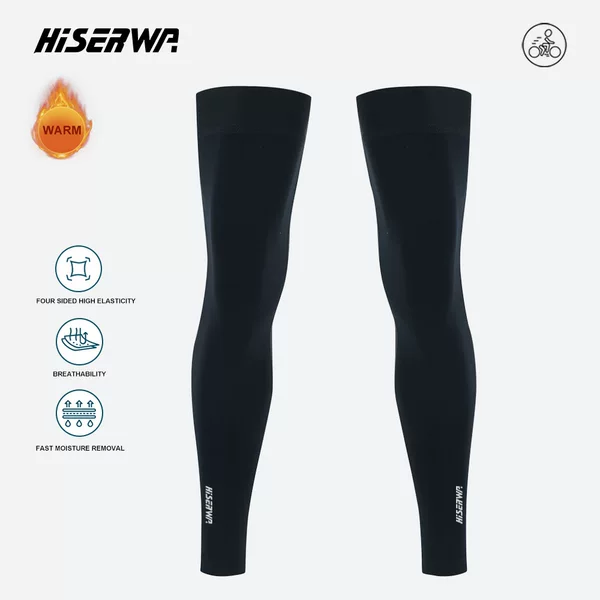HISERWA Winter Fleece Warm Leg Cover Men's Bicycle Riding Outdoor Leg Protection Basketball Running Sports Leg Cover