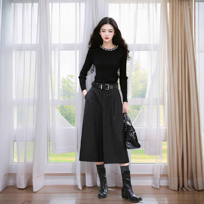 18 Pin 80 Yangzi Sheep Wool Autumn and Winter New Slim-fit Rhinestone Crewneck Turtleneck Sweater Base Shirt Top 18 Pin 80 Yangzi Sheep Wool Autumn and Winter New Slim-fit Rhinestone Crewneck Turtleneck Sweater Base Shirt Top