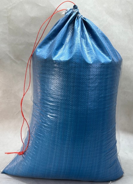 Bolsa tejida impermeable laminada con cordón, bolsa de embalaje para paquetes de mensajería reforzada, bolsa de almacenamiento para ropa y equipaje.