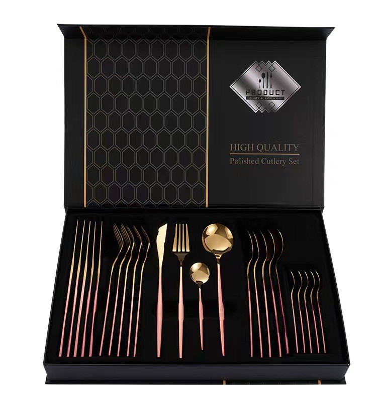 핑크 골드 24 개 세트-선물 상자